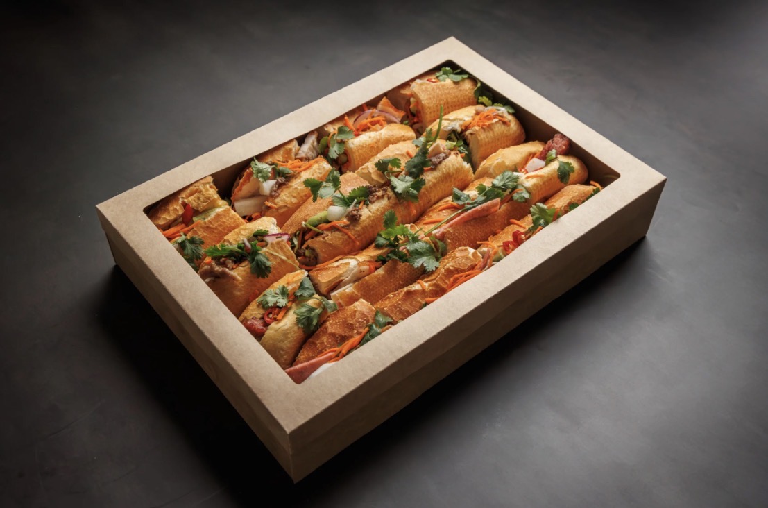 Mini bánh mì rolls for corporate catering