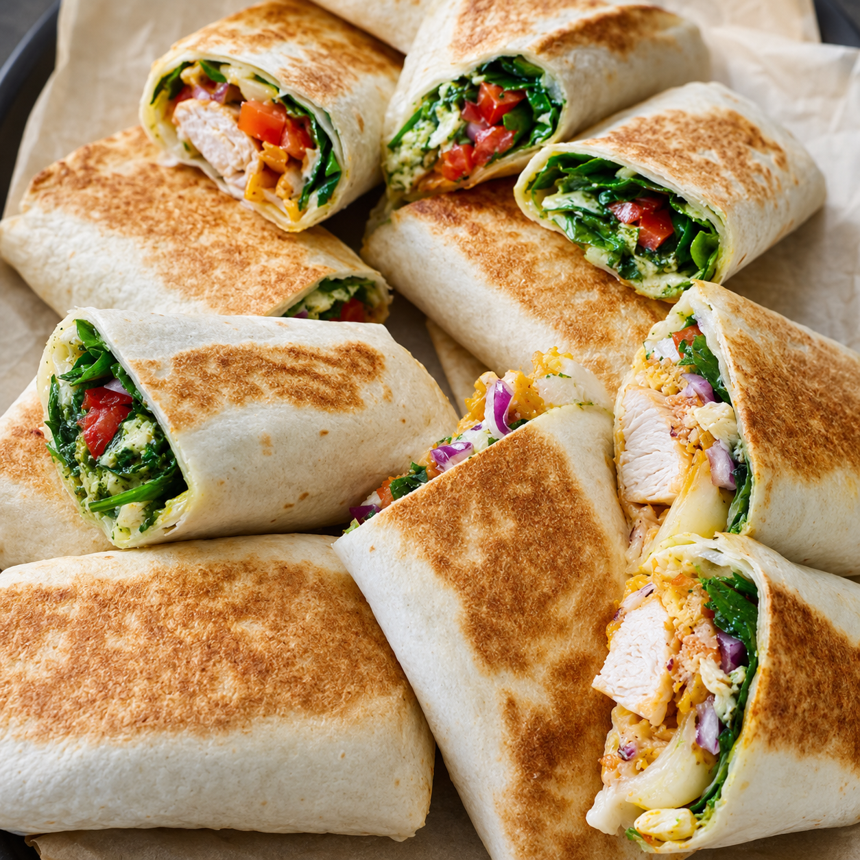 Office catering sandwiches and wraps